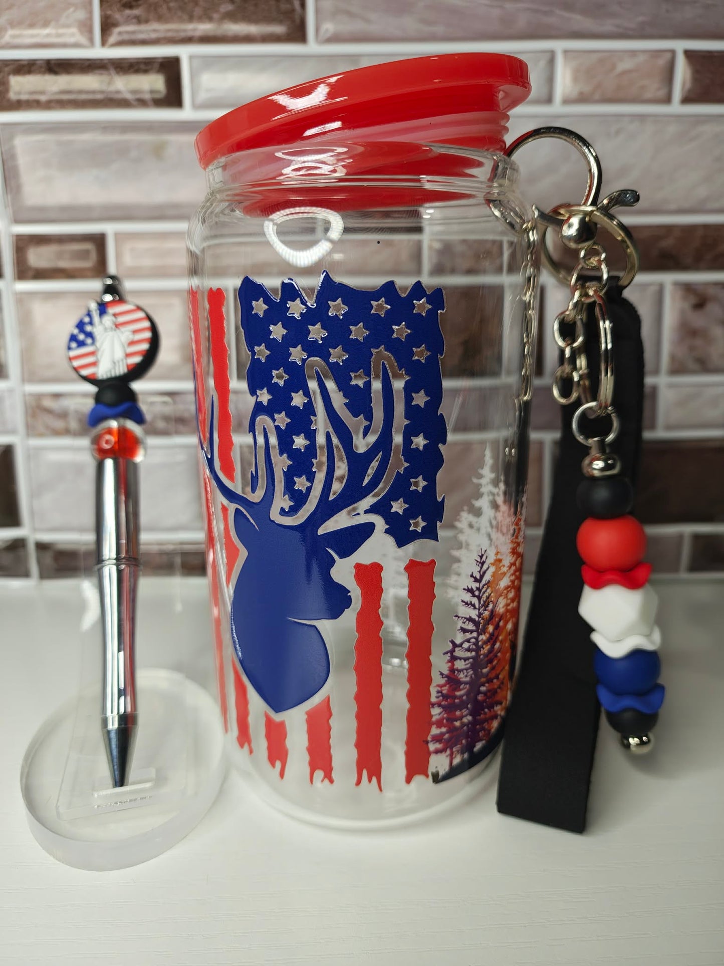 16oz Libby American Deer Set