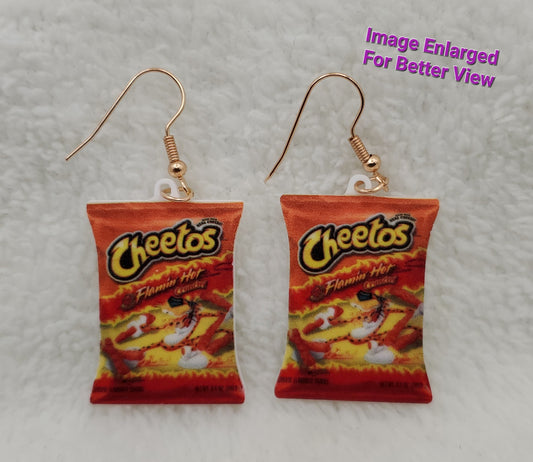 Cheetos Flaming Hot Earrings