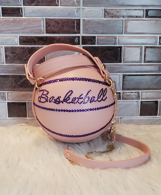 Basketball Purse Pink/Purple