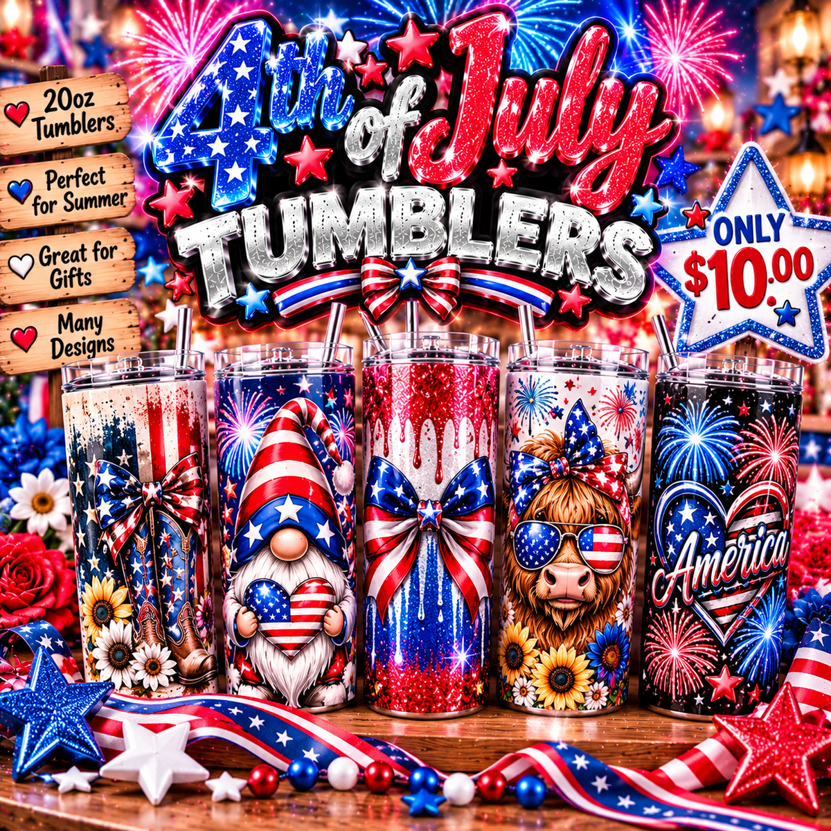 4th Of July Tumblers