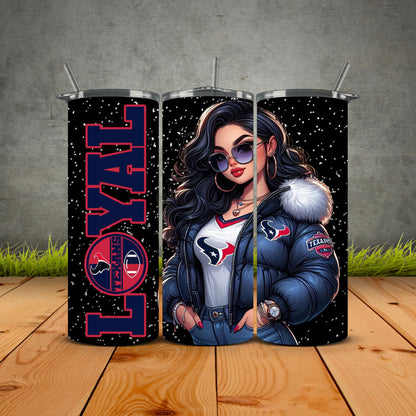 Chicana Puffy Jacket FB Loyal Tumblers