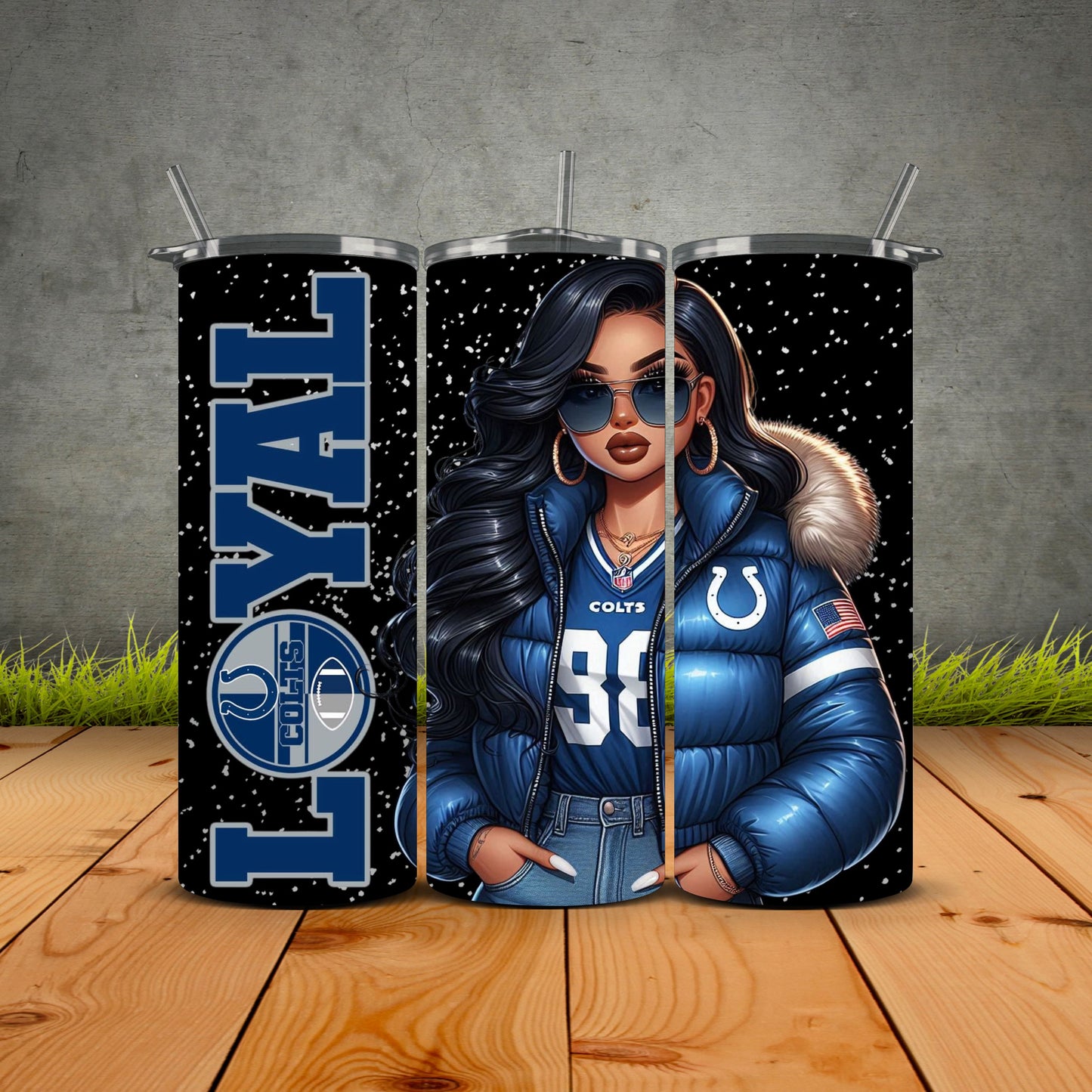 Chicana Puffy Jacket FB Loyal Tumblers