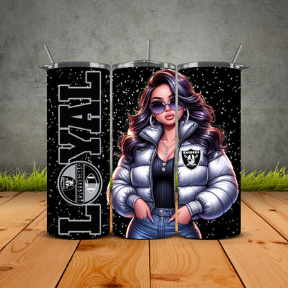Chicana Puffy Jacket FB Loyal Tumblers