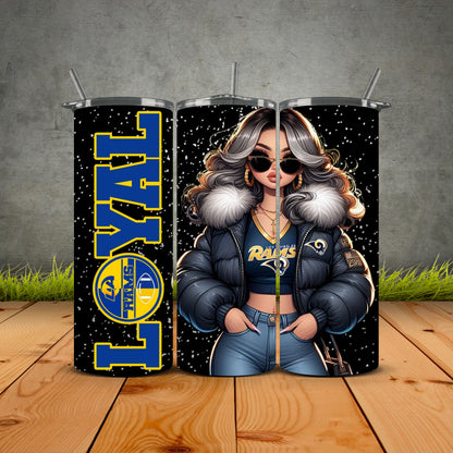 Chicana Puffy Jacket FB Loyal Tumblers