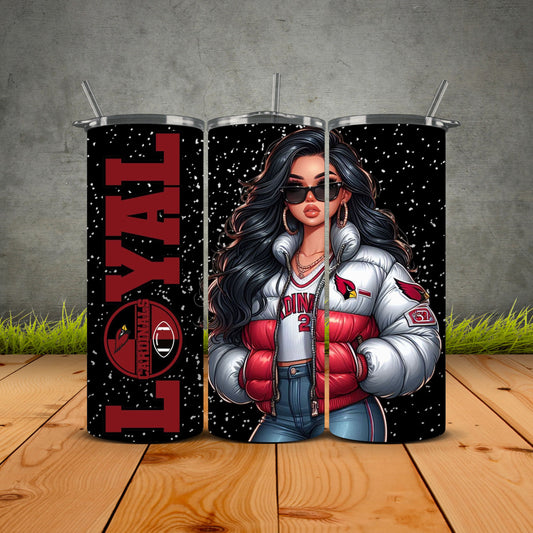 Chicana Puffy Jacket FB Loyal Tumblers
