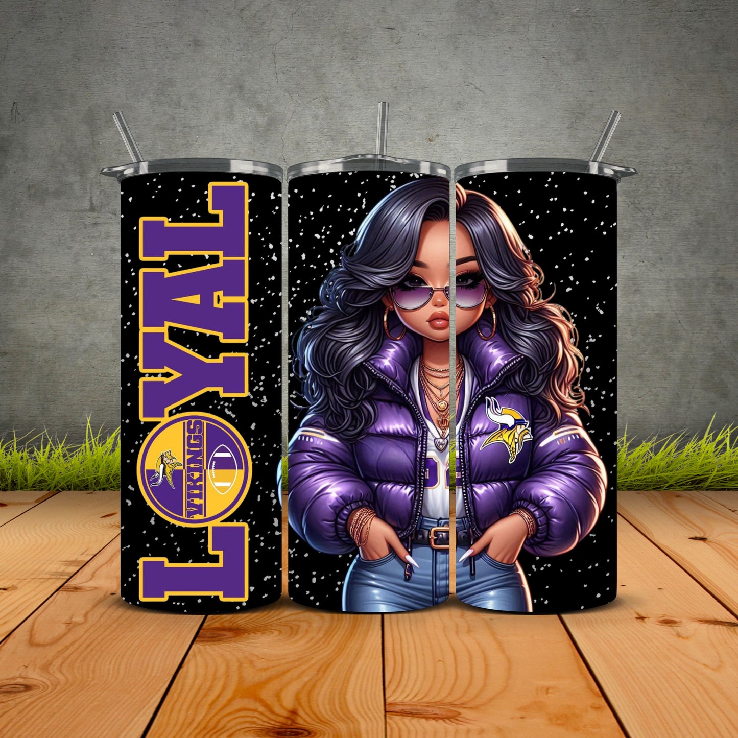 Chicana Puffy Jacket FB Loyal Tumblers