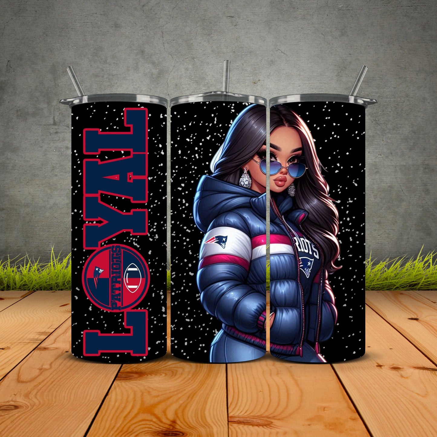 Chicana Puffy Jacket FB Loyal Tumblers