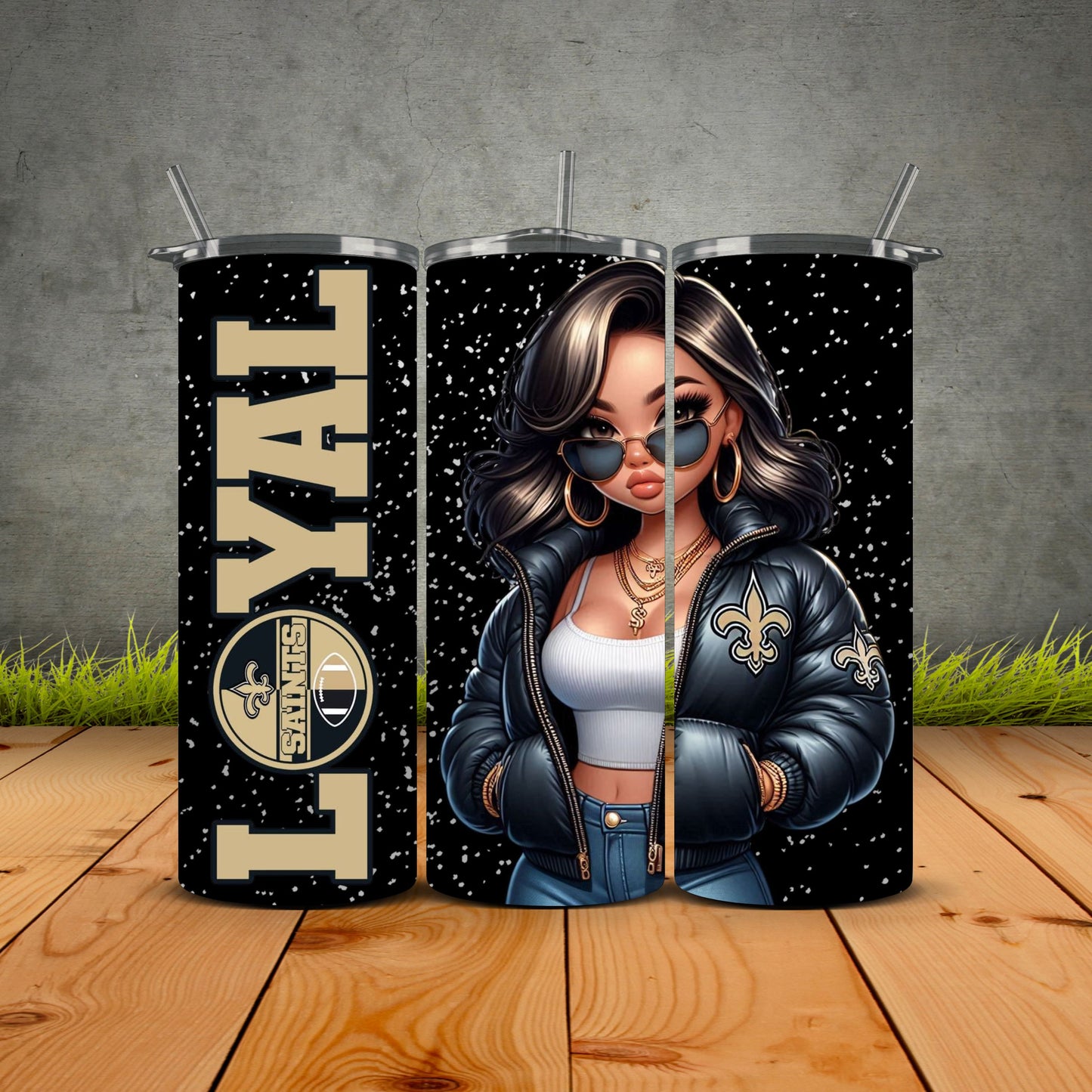 Chicana Puffy Jacket FB Loyal Tumblers