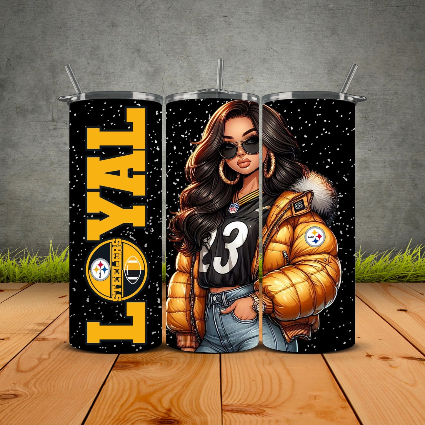 Chicana Puffy Jacket FB Loyal Tumblers