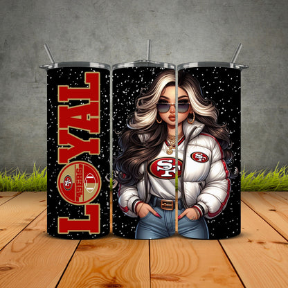 Chicana Puffy Jacket FB Loyal Tumblers