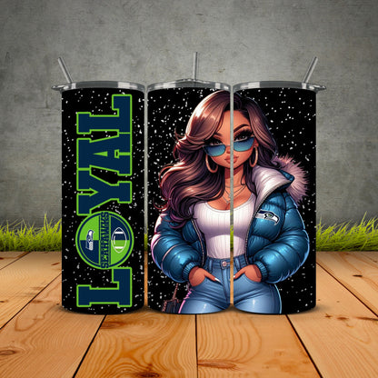 Chicana Puffy Jacket FB Loyal Tumblers