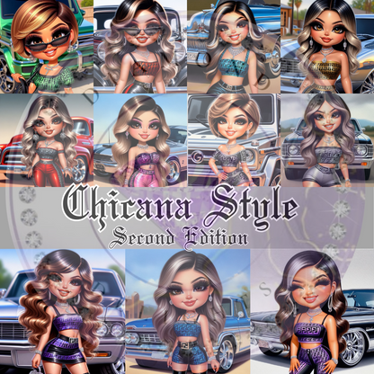 Chicana Style 2nd Edition Digital Designs (150+images)