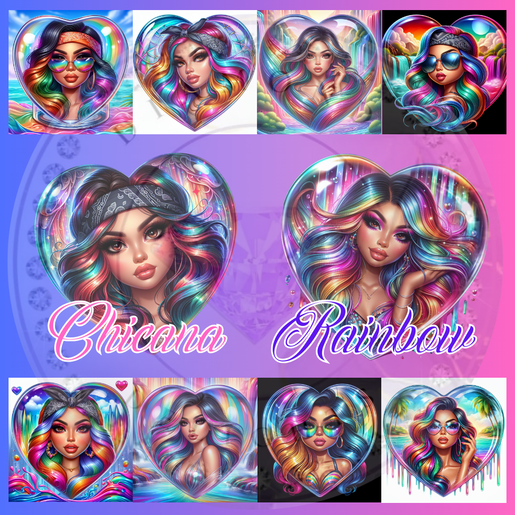 100+ Chicana Rainbow Digital Images