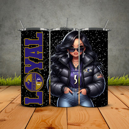 Chicana Puffy Jacket FB Loyal Tumblers