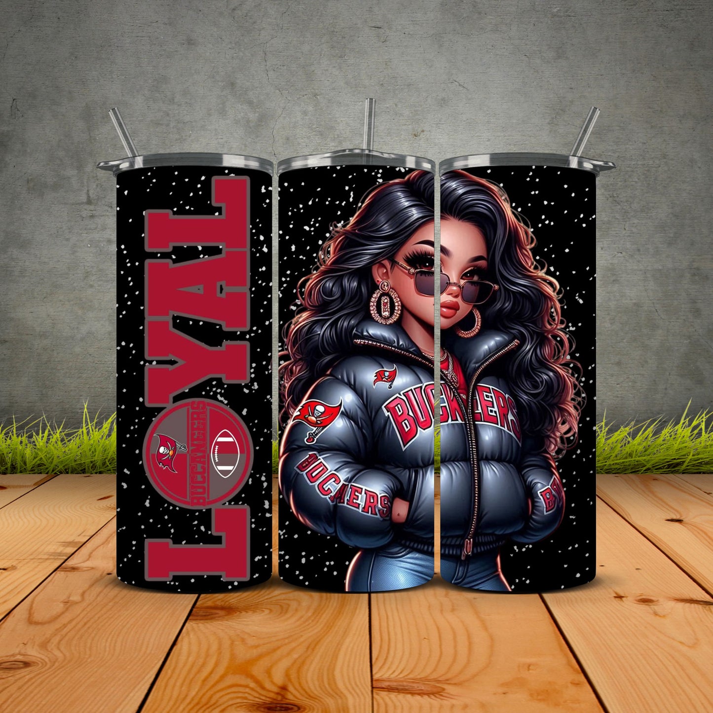 Chicana Puffy Jacket FB Loyal Tumblers