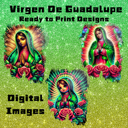 Virgen De Guadalupe T-shirt ready digital images (22 Images)
