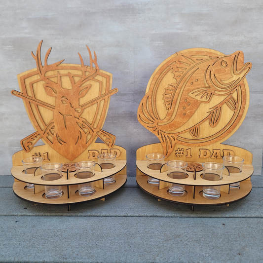 Hunting or Fishing Shot Glass Holder