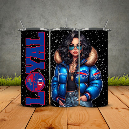 Chicana Puffy Jacket FB Loyal Tumblers