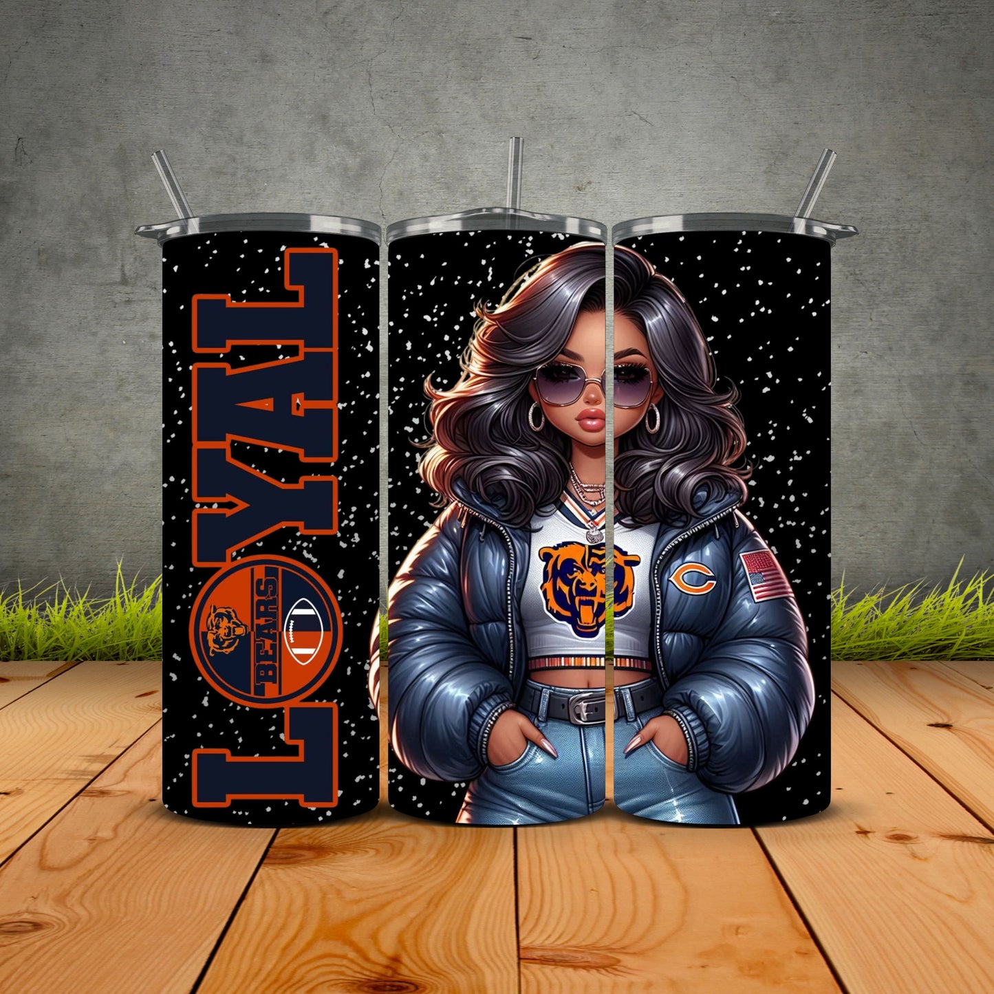 Chicana Puffy Jacket FB Loyal Tumblers