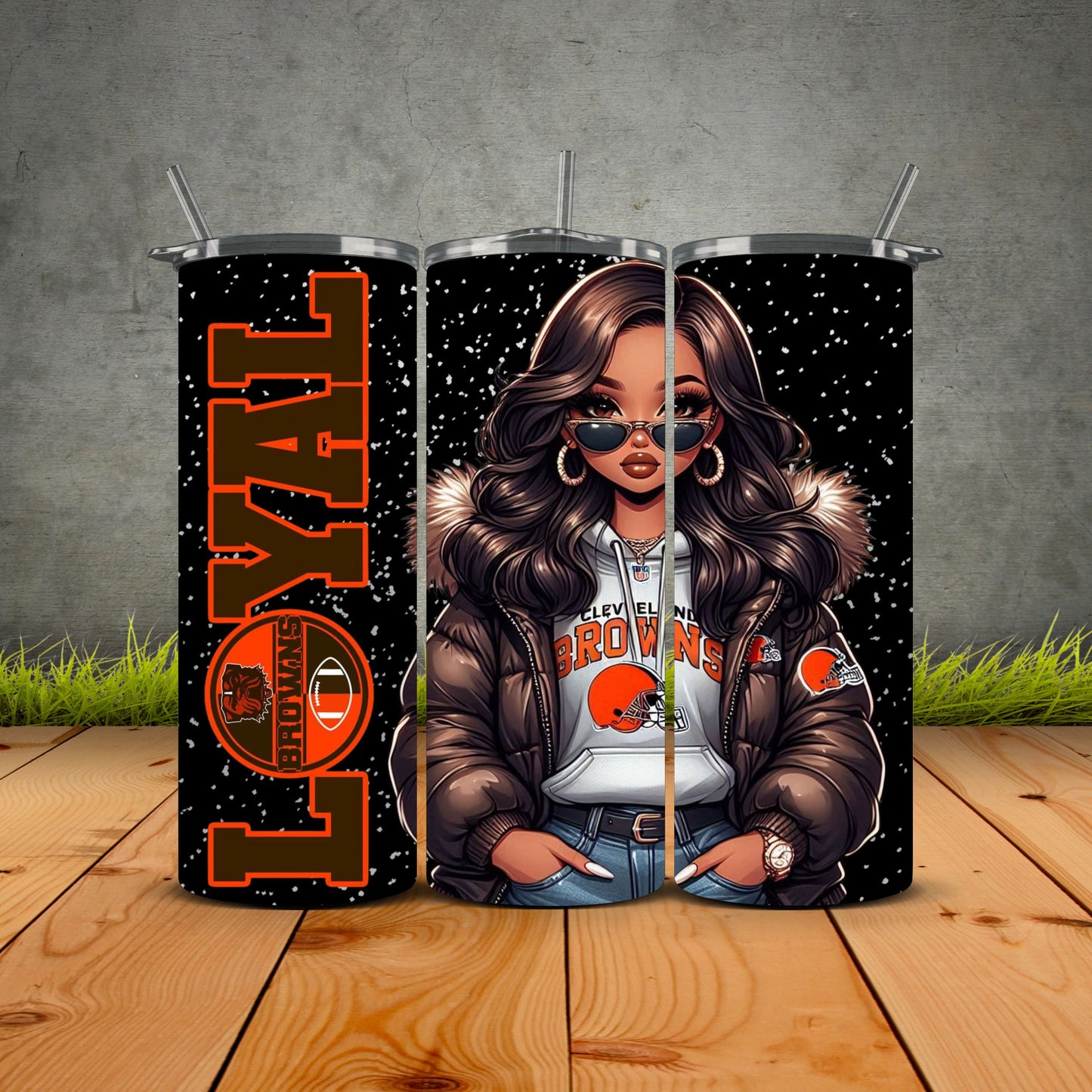 Chicana Puffy Jacket FB Loyal Tumblers