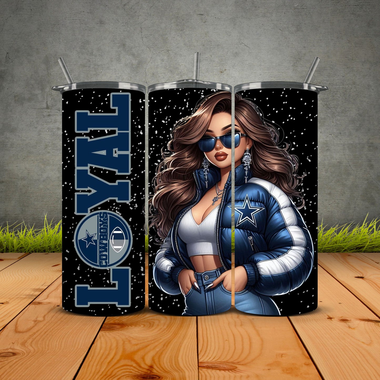 Chicana Puffy Jacket FB Loyal Tumblers