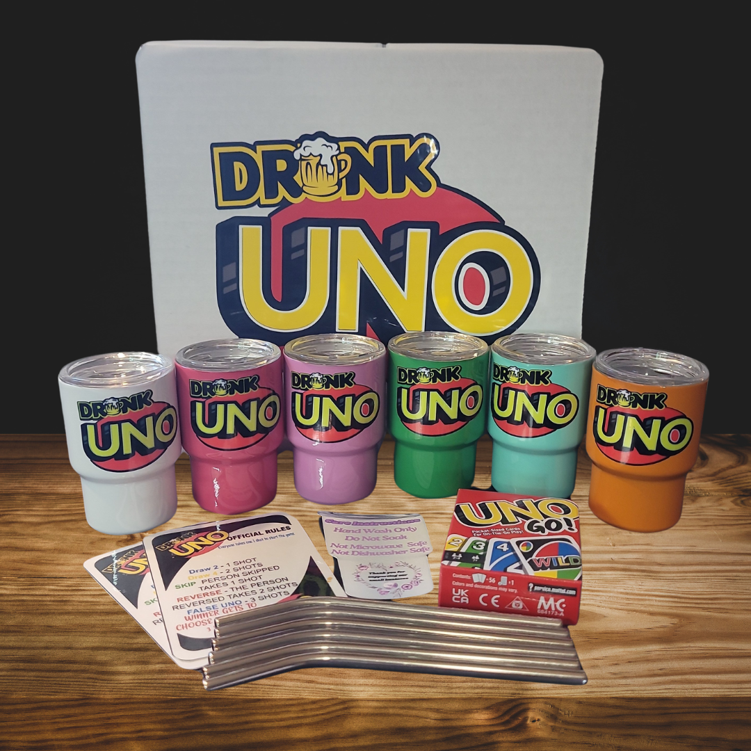 RESTOCKED!!! 1set Drinking Shot Game includes 6 mini 3oz stainless steel tumblers with lids and straws Utensils