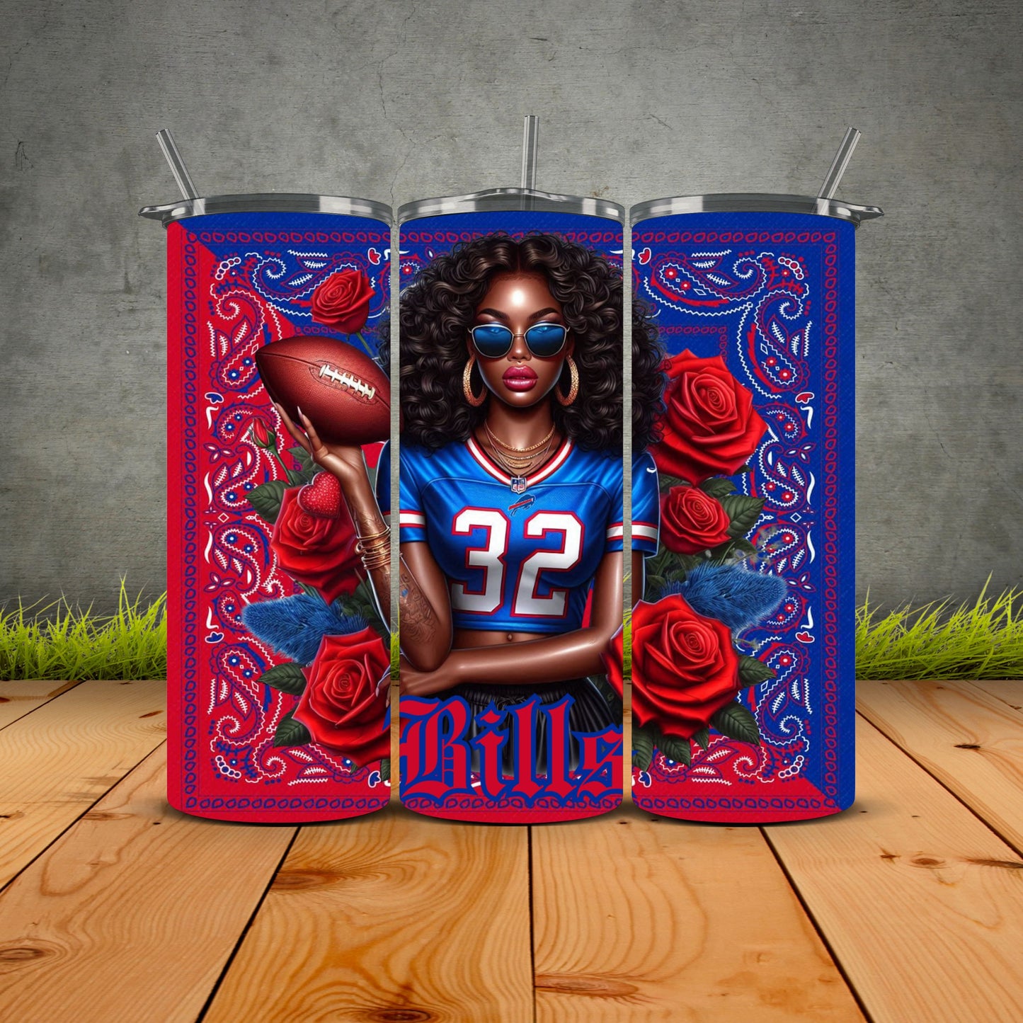 African Girls Football 1st Edition Tumblers
