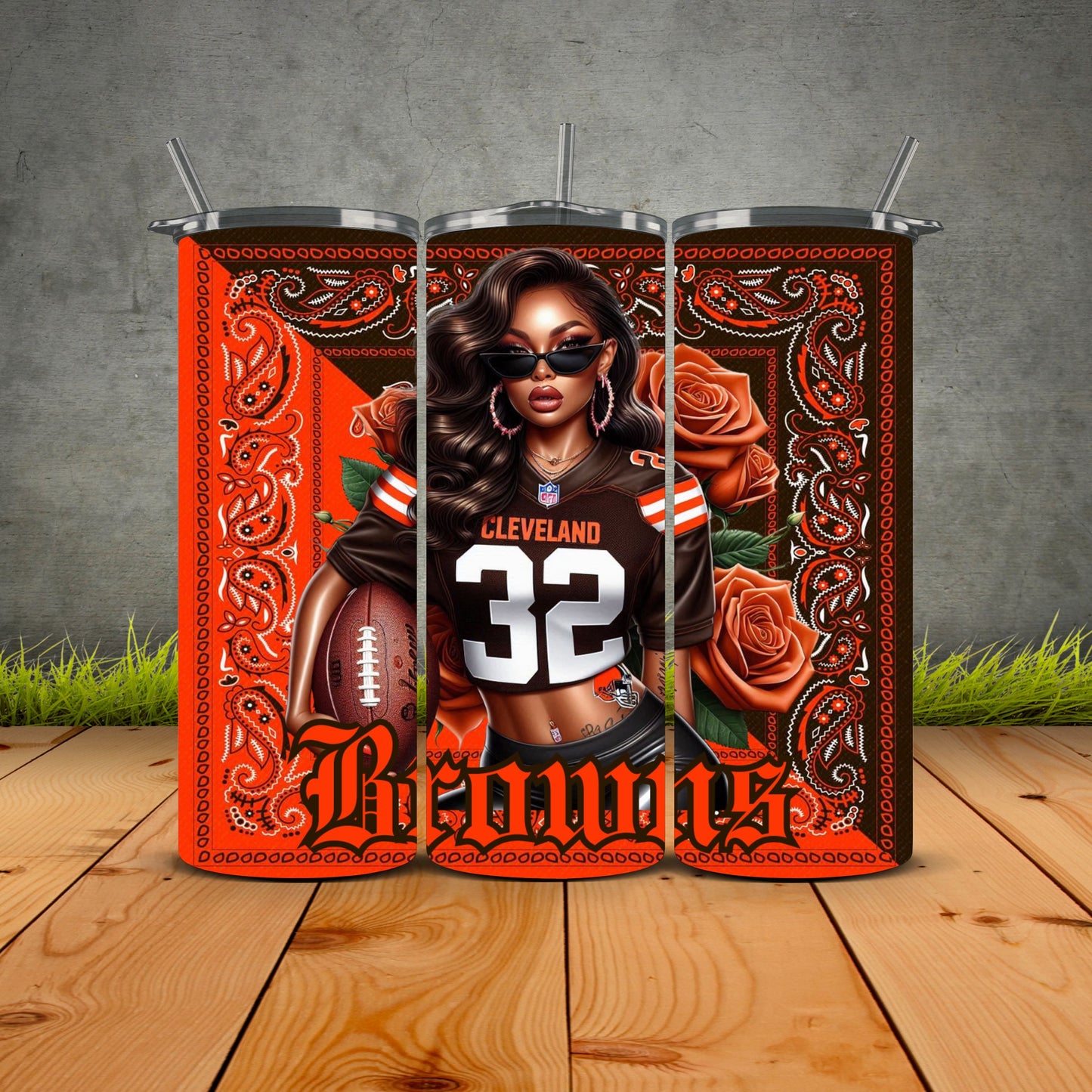 African Girls Football 1st Edition Tumblers