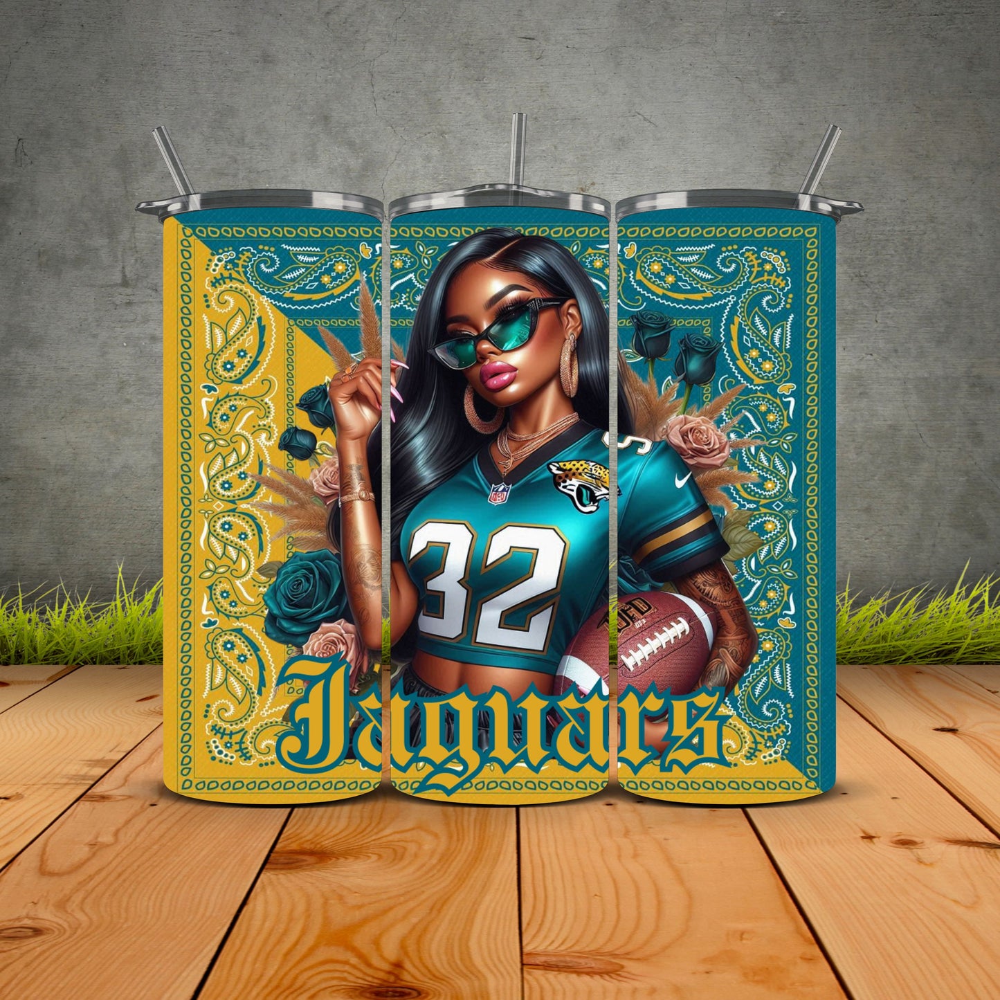 African Girls Football 1st Edition Tumblers