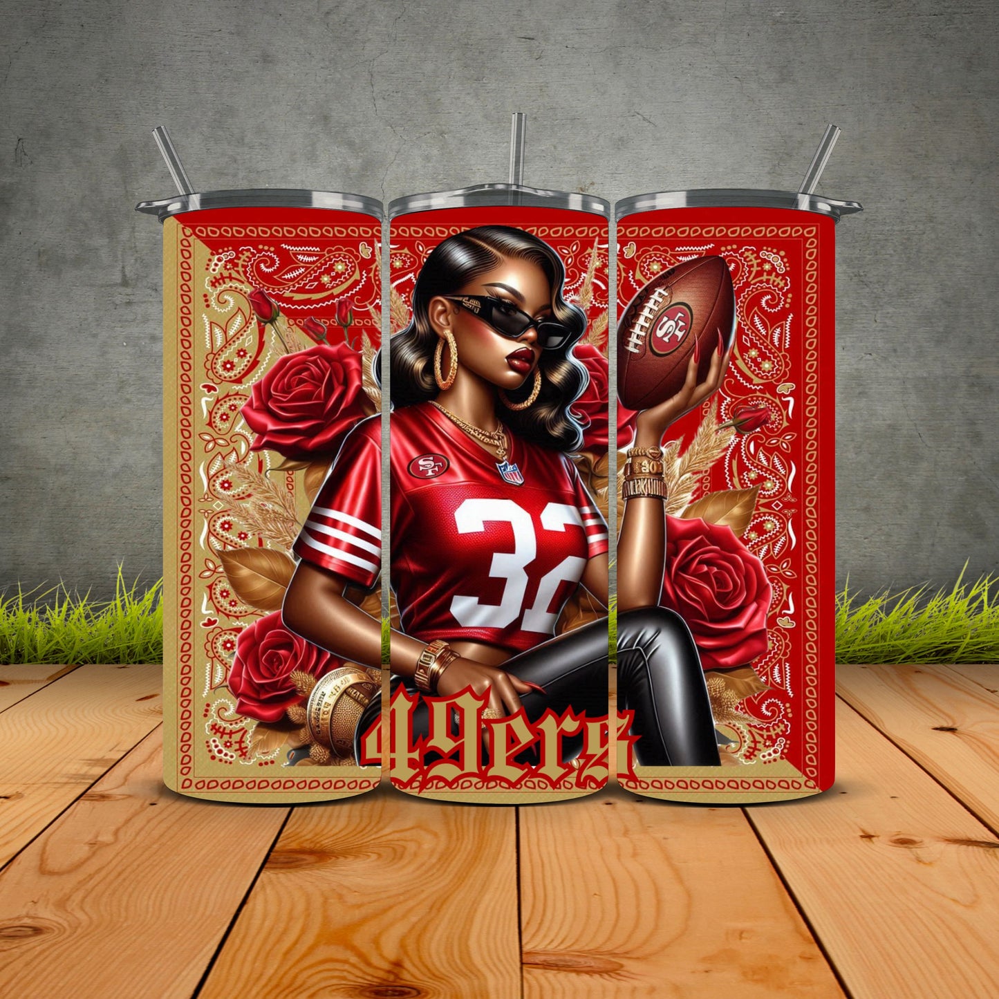 African Girls Football 1st Edition Tumblers