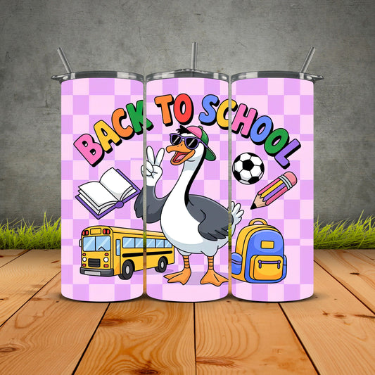 Back To School Goose Tumbler