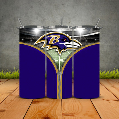 Zipper Football Tumblers