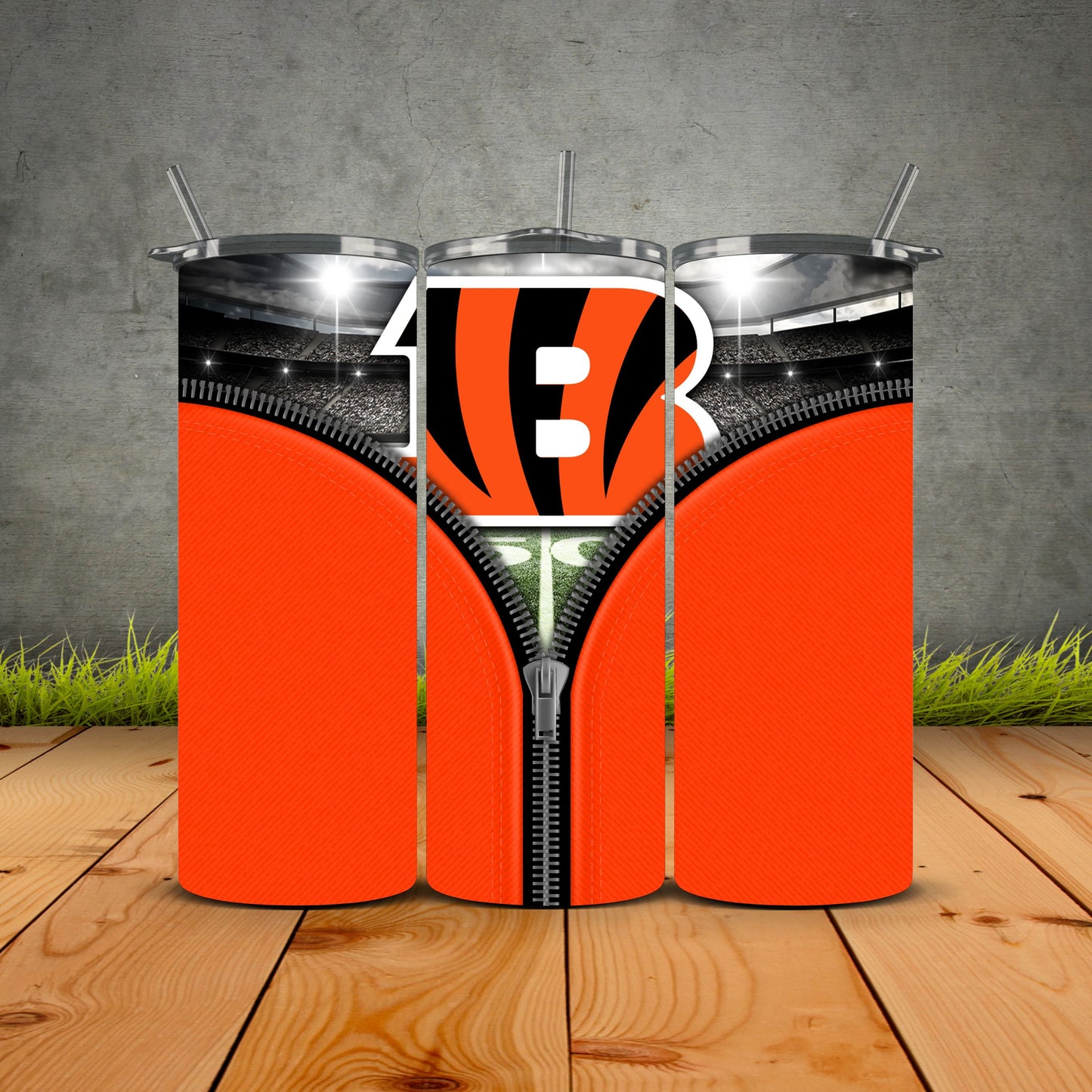 Zipper Football Tumblers
