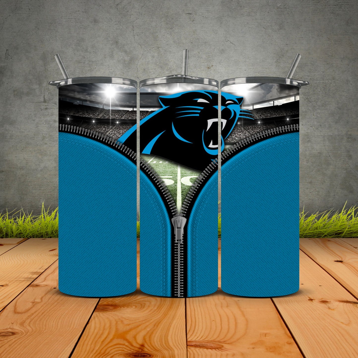 Zipper Football Tumblers