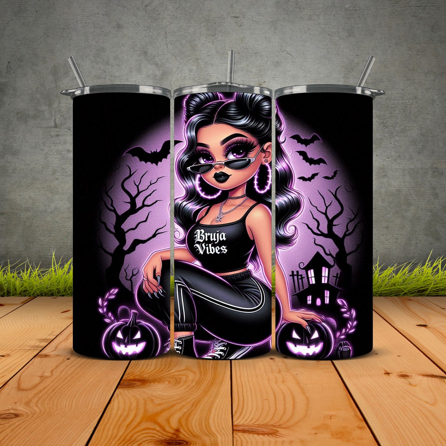 Chicana Halloween Edition Tumblers