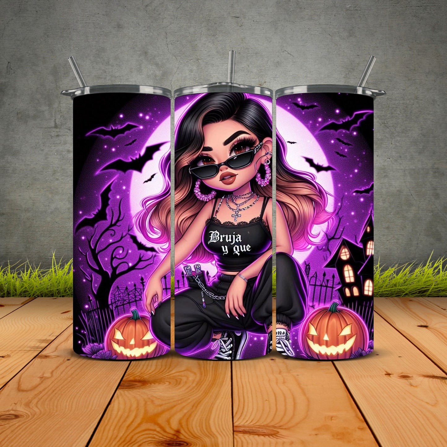 Chicana Halloween Edition Tumblers