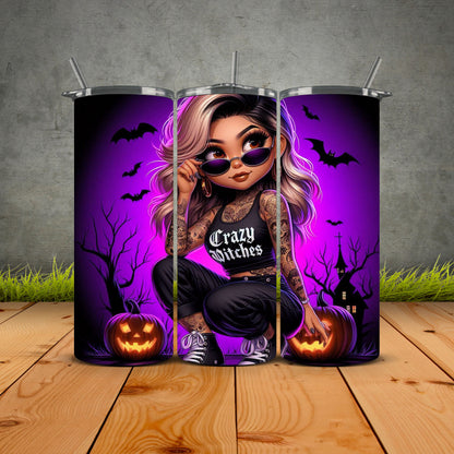 Chicana Halloween Edition Tumblers