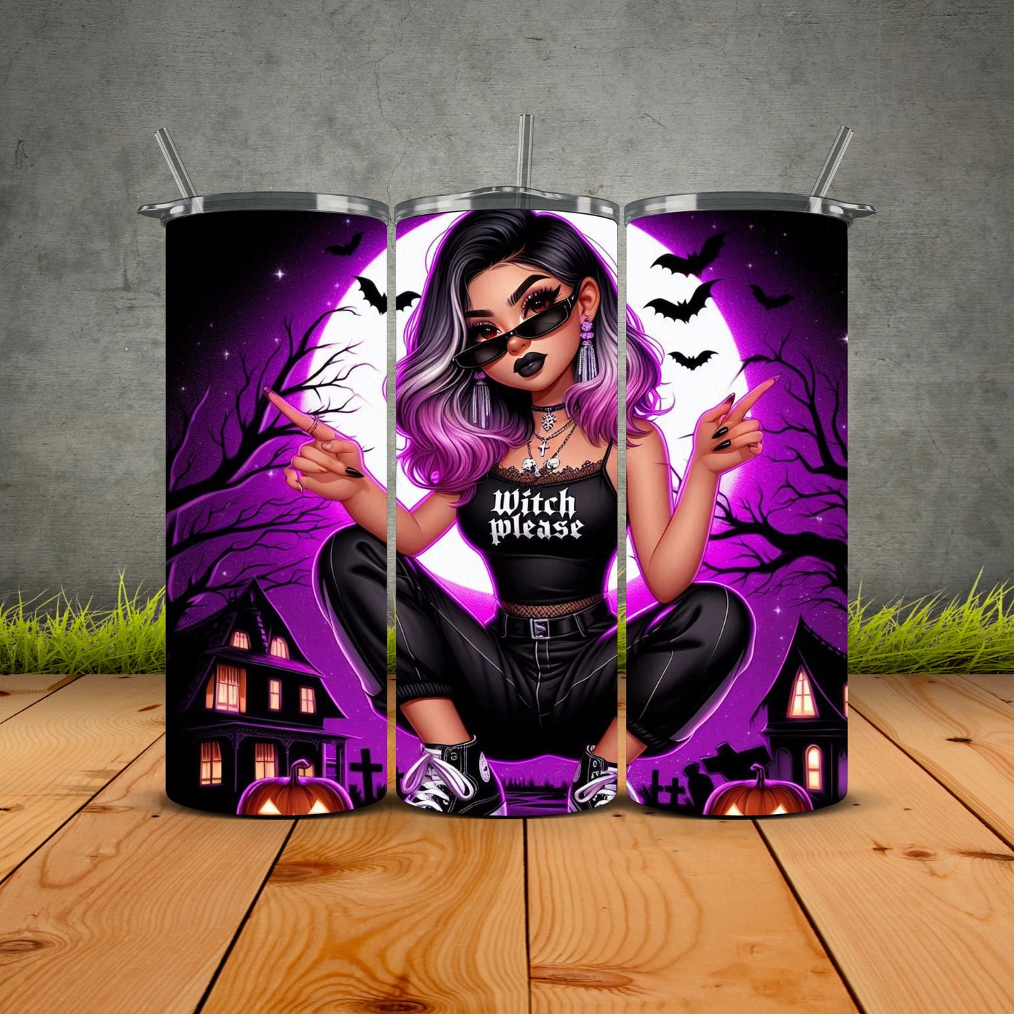 Chicana Halloween Edition Tumblers