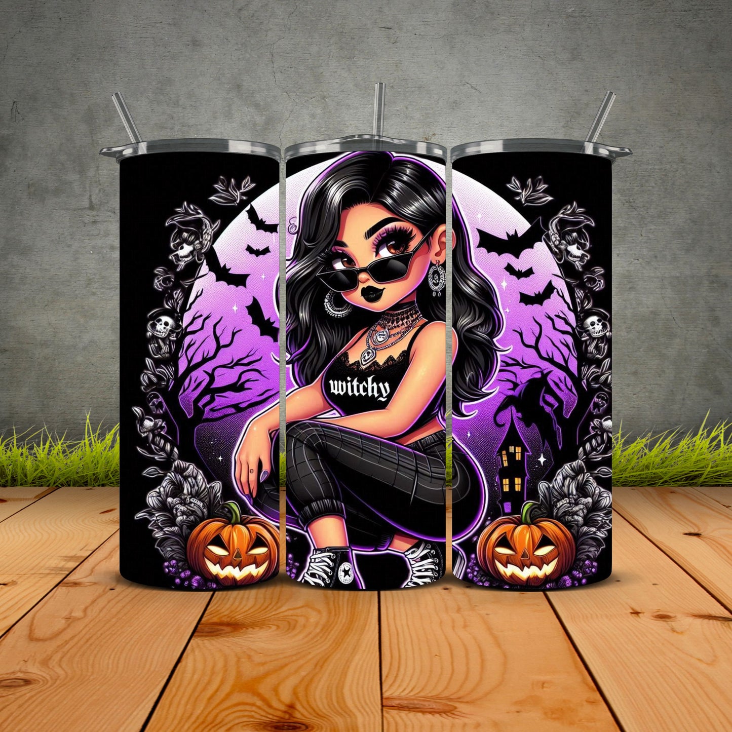 Chicana Halloween Edition Tumblers