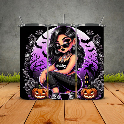 Chicana Halloween Edition Tumblers