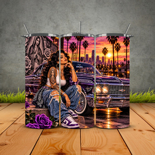 Chicana Lowrider Sunset Dreams