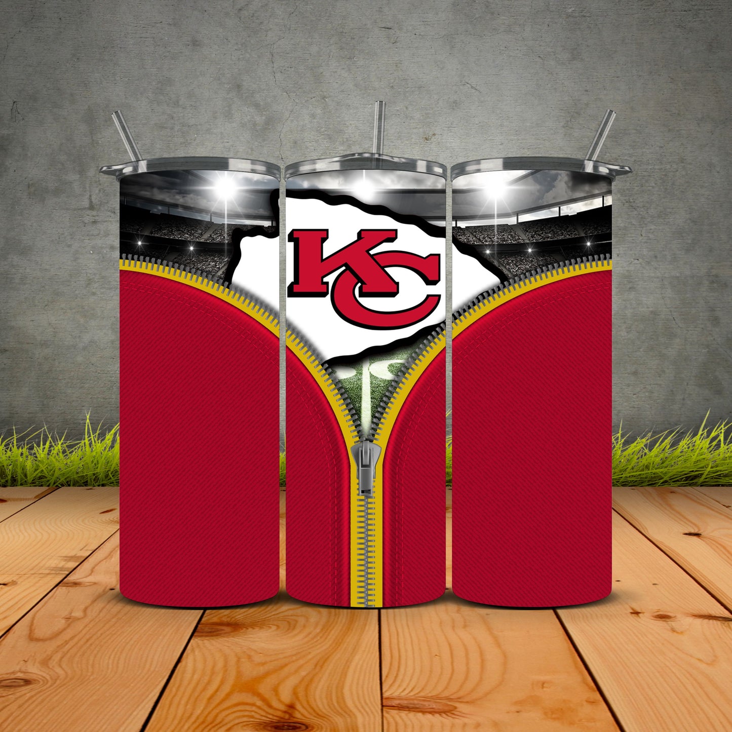 Zipper Football Tumblers