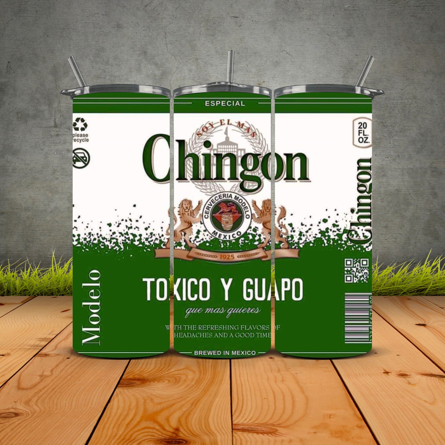 Modelo Chingon Tumbler Green