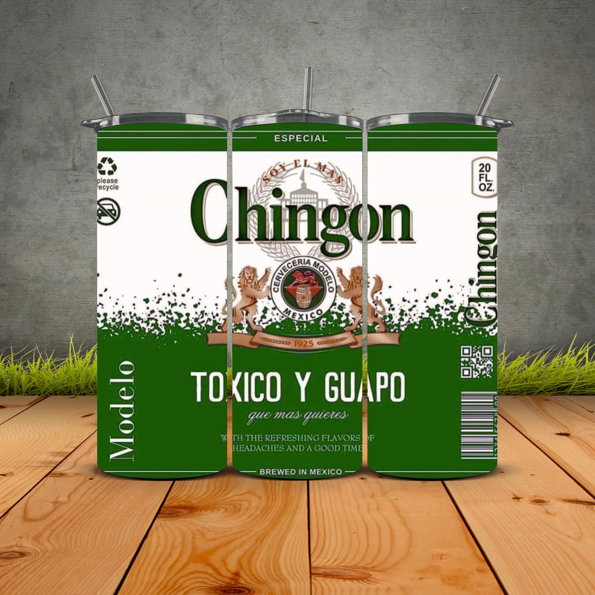 Modelo Chingon Tumbler Green