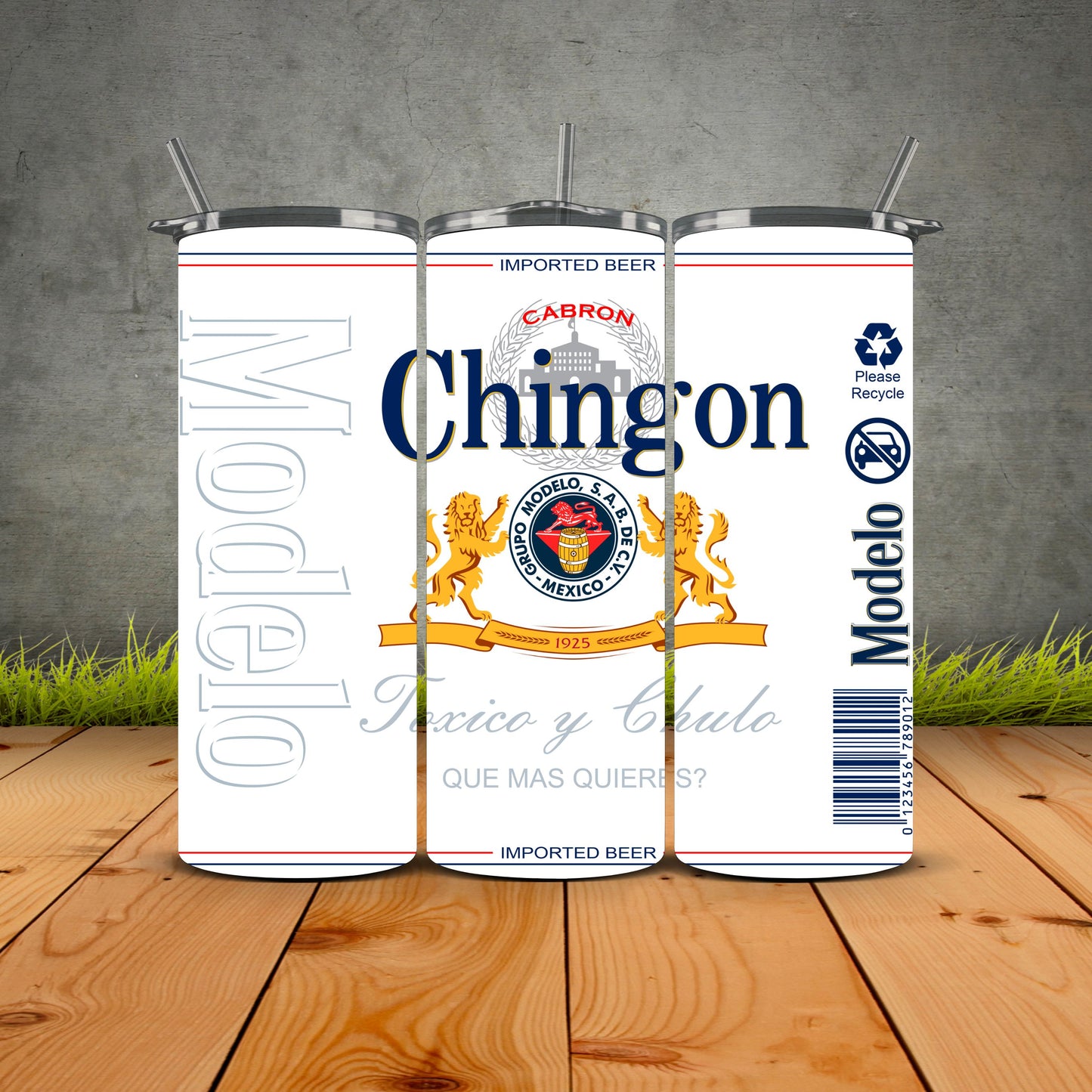 Modelo Chingon Tumbler White