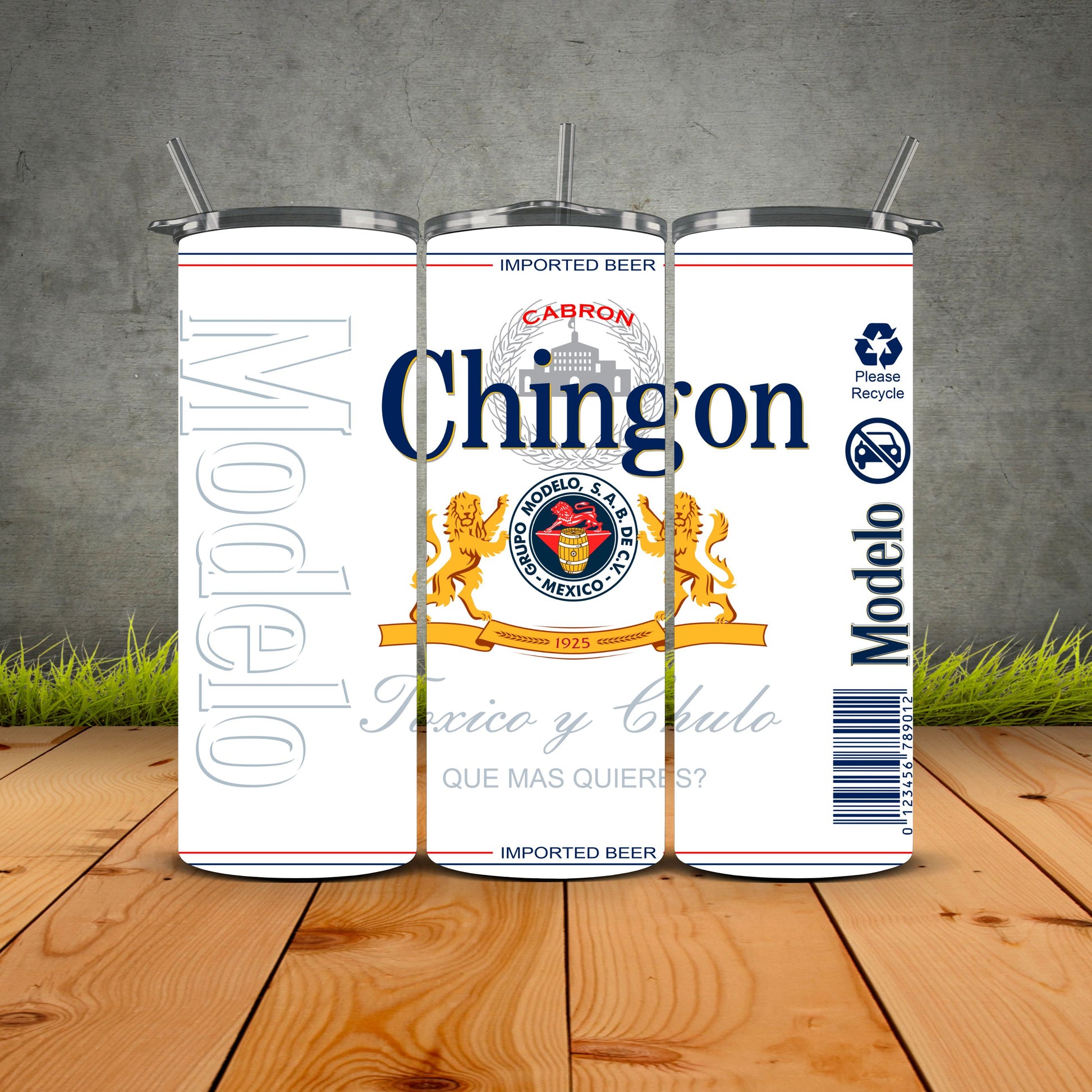 Modelo Chingon Tumbler White