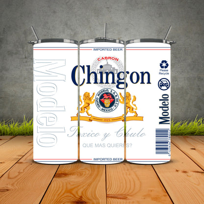 Modelo Chingon Tumbler White