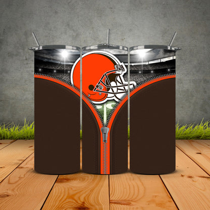 Zipper Football Tumblers