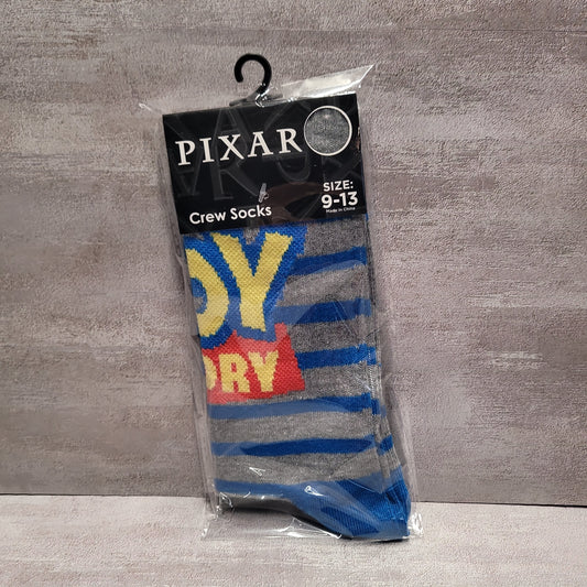Crazy Sox - Toy Story Blue And Grey Stripe