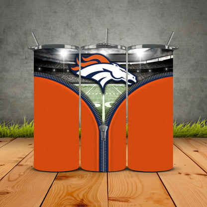 Zipper Football Tumblers